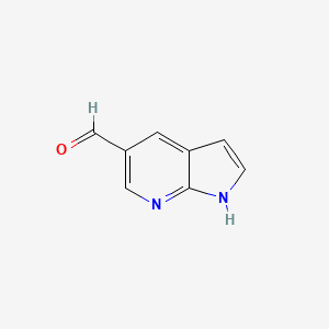 1H-Pyrrolo[2,3-b]pyridine-5-carbaldehyde chemical structure (CAS 849067-90-9)
