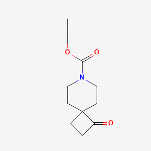 tert-Butyl 1-oxo-7-azaspiro[3.5]nonane-7-carboxylate chemical structure (CAS 849203-60-7)