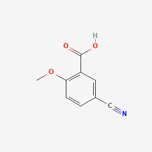 5-Cyano-2-methoxybenzoic acid chemical structure (CAS 84923-71-7)