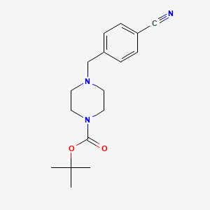 1-Boc-4-(4-Cyanobenzyl)piperazine chemical structure (CAS 849237-14-5)
