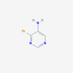 5-Amino-4-bromopyrimidine chemical structure (CAS 849353-34-0)