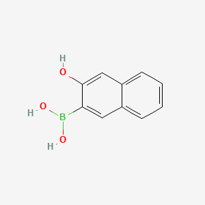 (3-Hydroxynaphthalen-2-yl)boronic acid chemical structure (CAS 849404-37-1)