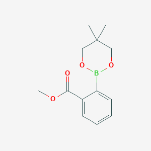 Methyl 2-(5,5-dimethyl-1,3,2-dioxaborinan-2-yl)benzoate chemical structure (CAS 849412-52-8)