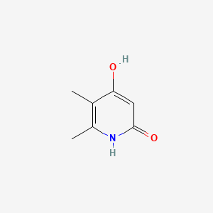4-Hydroxy-5,6-dimethylpyridin-2(1H)-one chemical structure (CAS 84953-72-0)