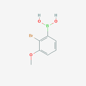 (2-Bromo-3-methoxyphenyl)boronic acid chemical structure (CAS 849630-88-2)