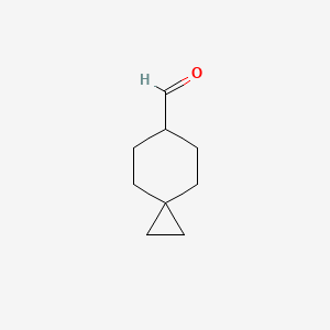 Spiro[2.5]octane-6-carbaldehyde chemical structure (CAS 849671-57-4)
