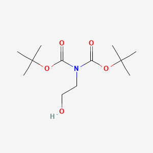 Di-tert-butyl (2-hydroxyethyl)imidodicarbonate chemical structure (CAS 849727-12-4)