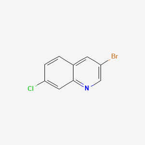 3-Bromo-7-chloroquinoline chemical structure (CAS 84973-05-7)