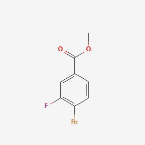 Methyl 4-bromo-3-fluorobenzoate chemical structure (CAS 849758-12-9)