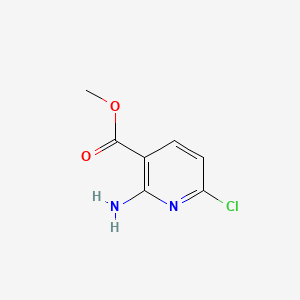 Methyl 2-amino-6-chloronicotinate chemical structure (CAS 849805-25-0)