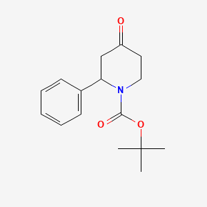 1-Boc-2-Phenyl-4-piperidinone chemical structure (CAS 849928-30-9)