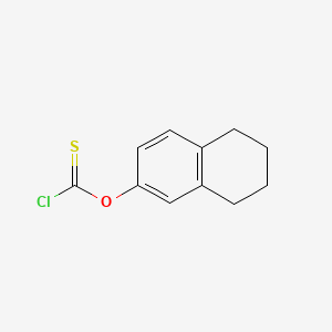 O-(5,6,7,8-Tetrahydronaphthalen-2-yl) carbonochloridothioate chemical structure (CAS 84995-63-1)