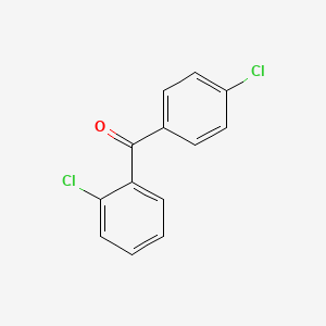(2-Chlorophenyl)(4-chlorophenyl)methanone chemical structure (CAS 85-29-0)