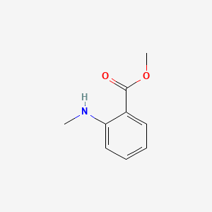 Methyl N-Methylanthranilate chemical structure (CAS 85-91-6)
