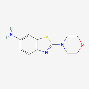 2-morpholinobenzo[d]thiazol-6-amine chemical structure (CAS 850021-27-1)