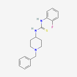 1-(1-Benzylpiperidin-4-yl)-3-(2-fluorophenyl)thiourea chemical structure (CAS 850023-52-8)