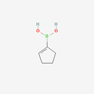 Cyclopent-1-en-1-ylboronic acid chemical structure (CAS 850036-28-1)