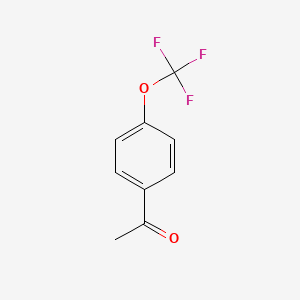 1-(4-(Trifluoromethoxy)phenyl)ethanone chemical structure (CAS 85013-98-5)