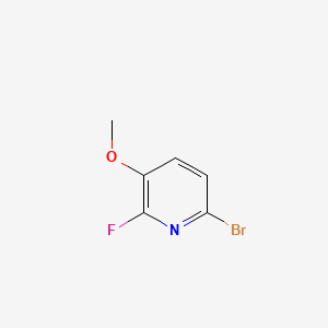 6-Bromo-2-fluoro-3-methoxypyridine chemical structure (CAS 850142-73-3)