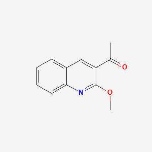 1-(2-Methoxyquinolin-3-yl)ethan-1-one chemical structure (CAS 850171-06-1)