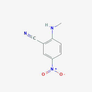 2-(Methylamino)-5-nitrobenzonitrile chemical structure (CAS 85020-87-7)