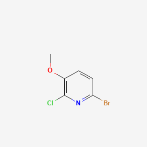 6-Bromo-2-chloro-3-methoxypyridine chemical structure (CAS 850220-78-9)