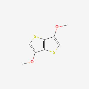 3,6-Dimethoxythieno[3,2-b]thiophene chemical structure (CAS 850233-79-3)