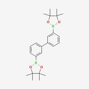 3,3'-Bis(4,4,5,5-tetramethyl-1,3,2-dioxaborolan-2-yl)-1,1'-biphenyl chemical structure (CAS 850264-92-5)