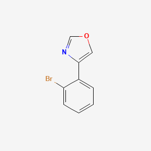 4-(2-Bromophenyl)oxazole chemical structure (CAS 850349-06-3)