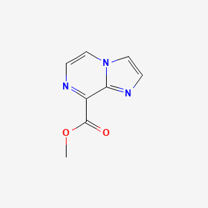 Methyl imidazo[1,2-a]pyrazine-8-carboxylate chemical structure (CAS 850349-42-7)