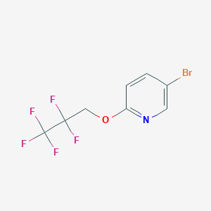 5-Bromo-2-(2,2,3,3,3-pentafluoropropoxy)pyridine chemical structure (CAS 850349-84-7)