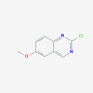 2-Chloro-6-methoxyquinazoline chemical structure (CAS 850424-11-2)
