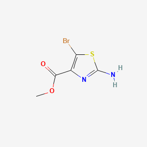 Methyl 2-amino-5-bromothiazole-4-carboxylate chemical structure (CAS 850429-60-6)