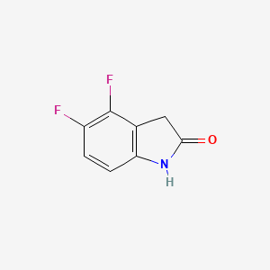 4,5-Difluoroindolin-2-one chemical structure (CAS 850429-64-0)