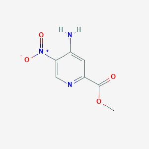 Methyl 4-amino-5-nitropicolinate chemical structure (CAS 850544-21-7)