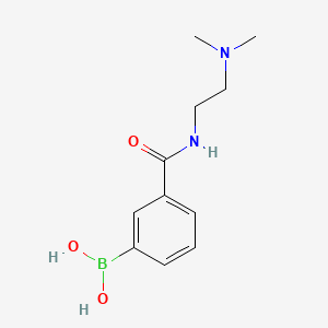 (3-((2-(Dimethylamino)ethyl)carbamoyl)phenyl)boronic acid chemical structure (CAS 850567-31-6)