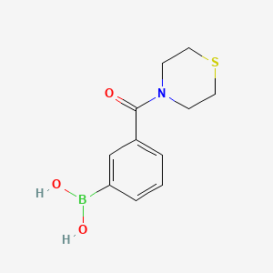 (3-(Thiomorpholine-4-carbonyl)phenyl)boronic acid chemical structure (CAS 850567-37-2)