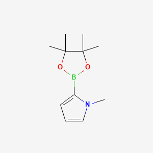 1-Methyl-2-(4,4,5,5-tetramethyl-1,3,2-dioxaborolan-2-yl)-1H-pyrrole chemical structure (CAS 850567-47-4)