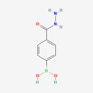 (4-(Hydrazinecarbonyl)phenyl)boronic acid chemical structure (CAS 850567-95-2)
