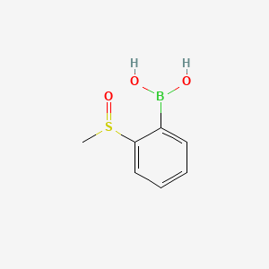(2-(Methylsulfinyl)phenyl)boronic acid chemical structure (CAS 850567-97-4)