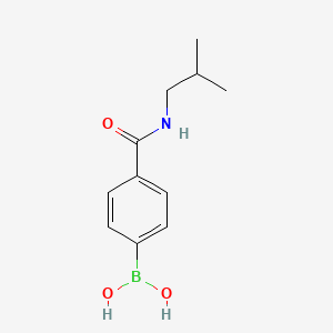 (4-(Isobutylcarbamoyl)phenyl)boronic acid chemical structure (CAS 850568-13-7)