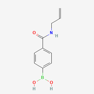 (4-(Allylcarbamoyl)phenyl)boronic acid chemical structure (CAS 850568-20-6)