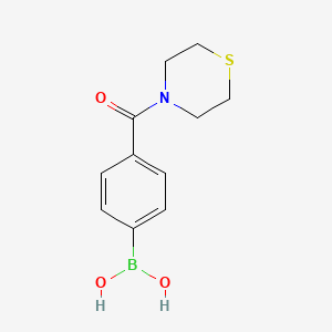 (4-(Thiomorpholine-4-carbonyl)phenyl)boronic acid chemical structure (CAS 850568-28-4)