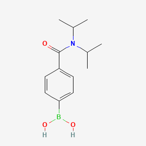 (4-(Diisopropylcarbamoyl)phenyl)boronic acid chemical structure (CAS 850568-33-1)