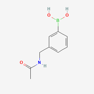 (3-(Acetamidomethyl)phenyl)boronic acid chemical structure (CAS 850568-42-2)