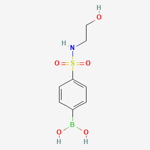 (4-(N-(2-Hydroxyethyl)sulfamoyl)phenyl)boronic acid chemical structure (CAS 850568-77-3)