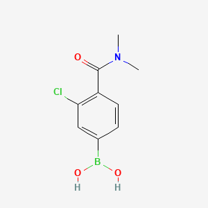(3-Chloro-4-(dimethylcarbamoyl)phenyl)boronic acid chemical structure (CAS 850589-47-8)