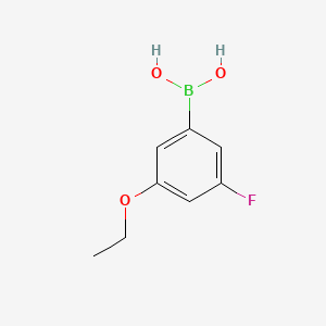(3-Ethoxy-5-fluorophenyl)boronic acid chemical structure (CAS 850589-53-6)