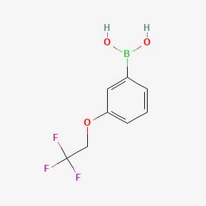 (3-(2,2,2-Trifluoroethoxy)phenyl)boronic acid chemical structure (CAS 850593-08-7)