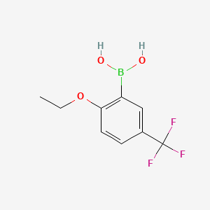 2-Ethoxy-5-trifluoromethylphenylboronic acid chemical structure (CAS 850593-10-1)